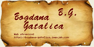 Bogdana Gatalica vizit kartica